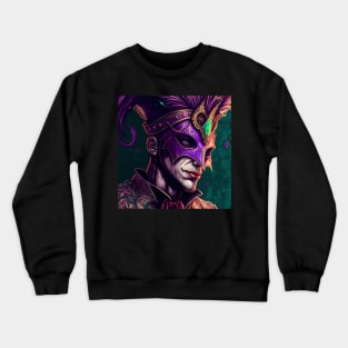 Mardi Gras Court Jester Crewneck Sweatshirt